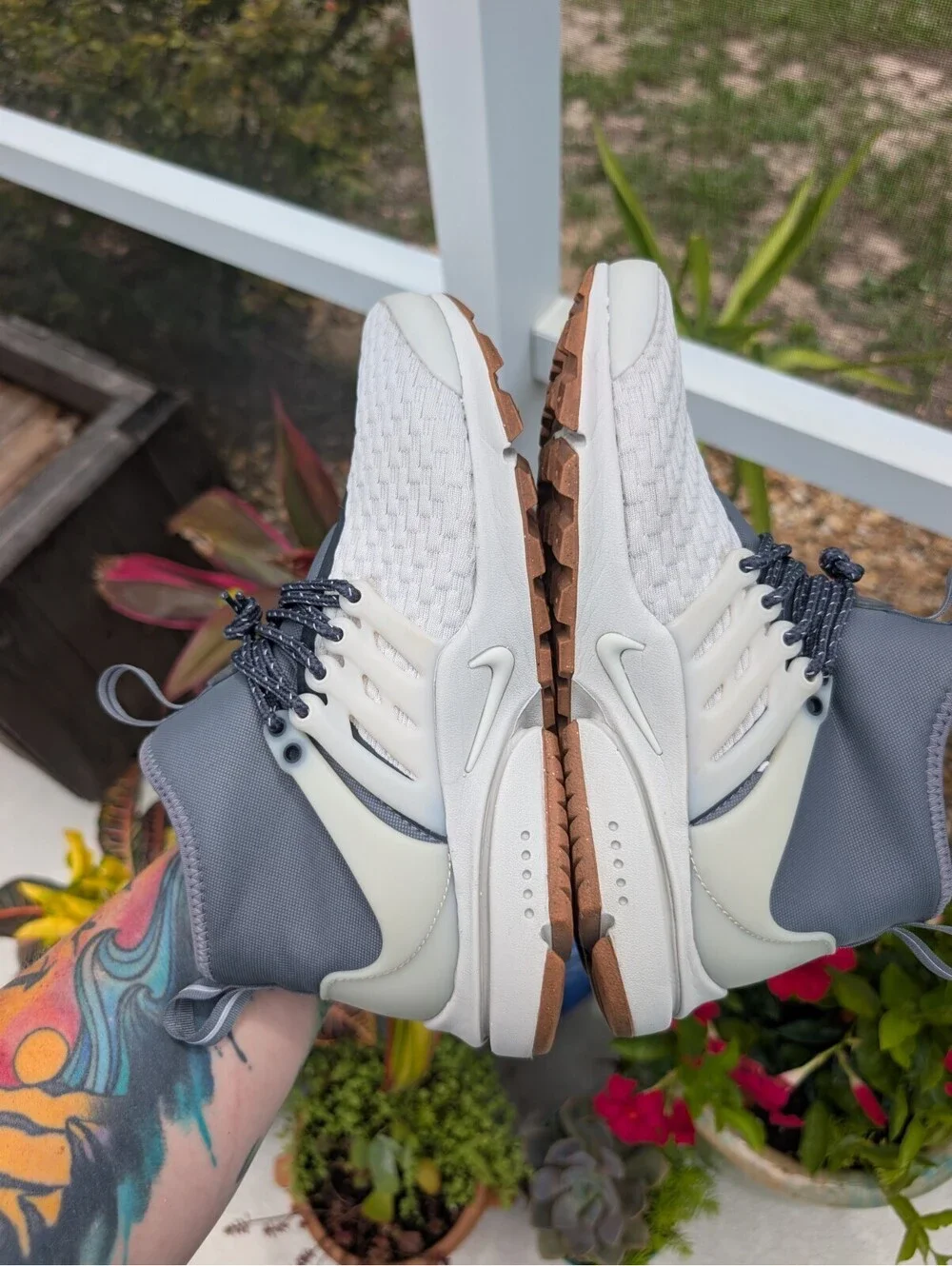 Nike Air Presto Mid Utility Women's Size 8 Light Bone Off White Silver Gorpcore